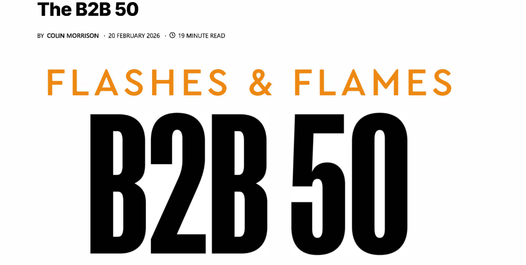 Flashes & Flames 2026 B2B50 Ranks Doug Emslie Top Leader
